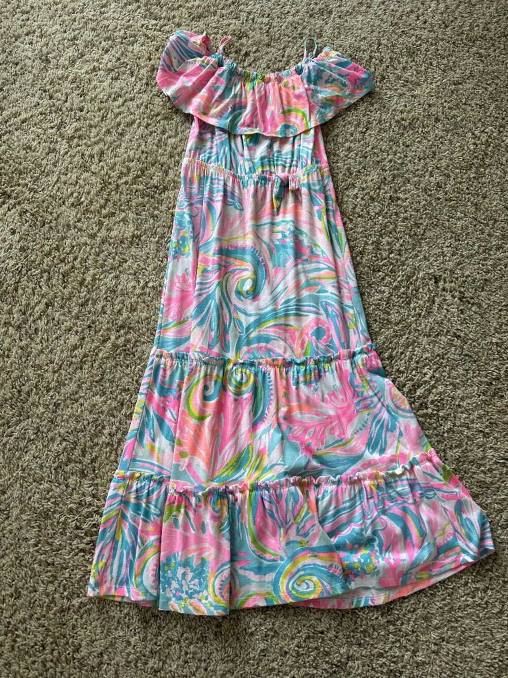 Lilly Pulitzer Girls Seraphina Dress Size 8-10 Large